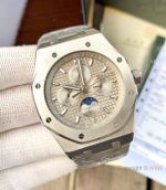 Audemars Piguet Royal Oak Perpetual Calendar Watch Stainless Steel Gray Dial-Best Fake Audemars Piguet Watch